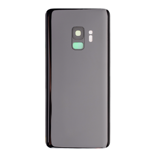 Back Cover With Camera Lens Compatible for Samsung Galaxy S9 - Black